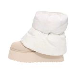 Classic Mini Dipper Puffer Boot White Ceramic