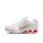 Shox R4 White Phantom Picante Red